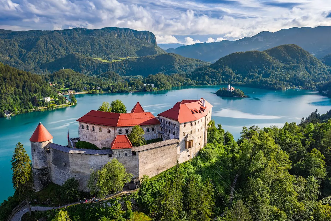 Bled castle and island